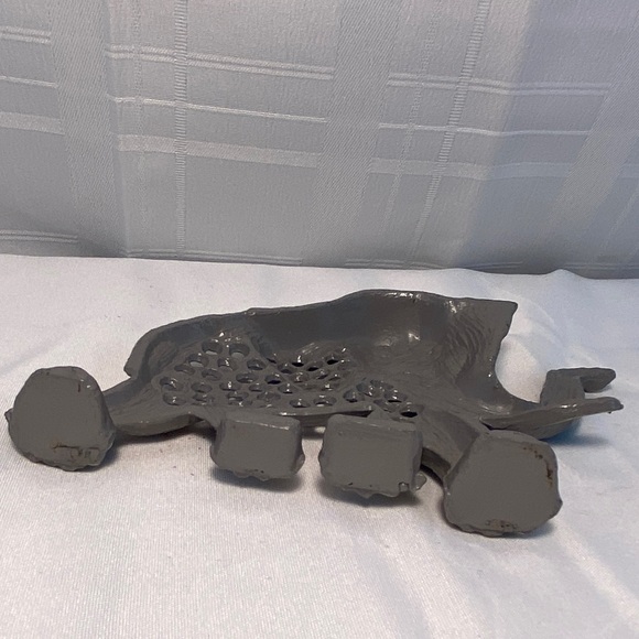 Vintage Earring Tree Jewelry Holder Organizer ELEPHANT Metal 3.5" .Marked Libby - Picture 9 of 11